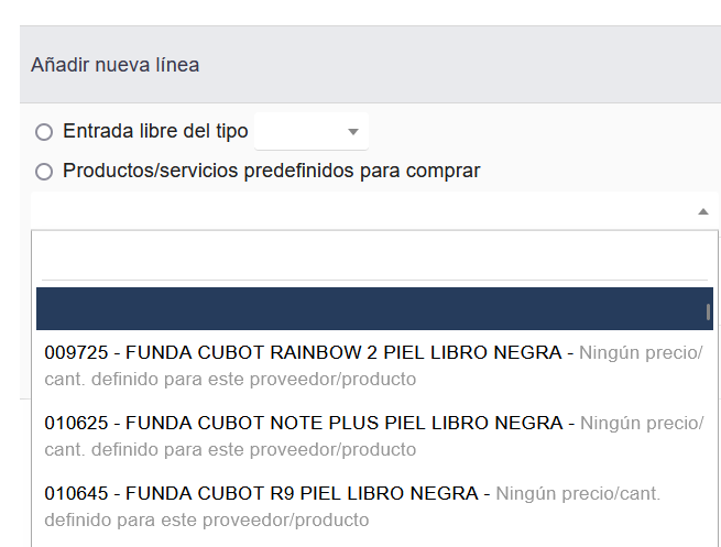 Código de barras no aparece al comprar