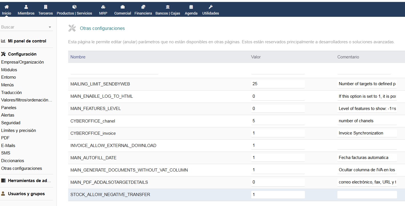 Documentos PDF – Ocultar columna del IVA por cada producto.